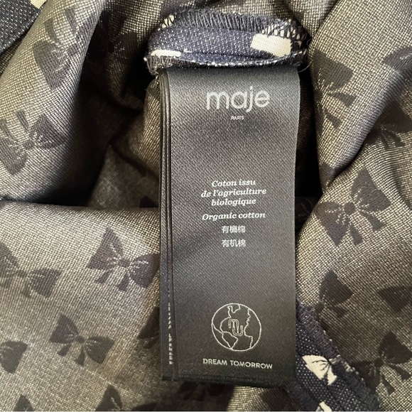 HOST PICK⭐️MAJE Bow Print Mini Dress bow 💝 Designer Dress 🤍 - Picture 12 of 15